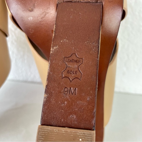 {Tory Burch} Color Cube Colorblock Wooden Wedge Mules, Size 9 - Picture 11 of 11